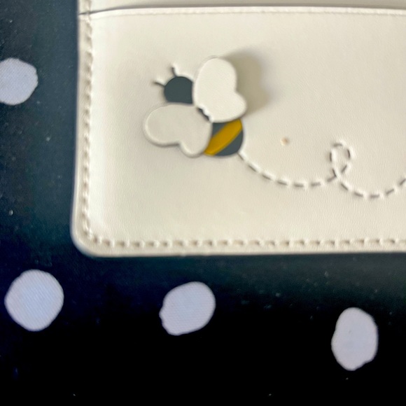 NWT Kate Spade ♠️ Leather Card Wallet 🐝 - Picture 4 of 6